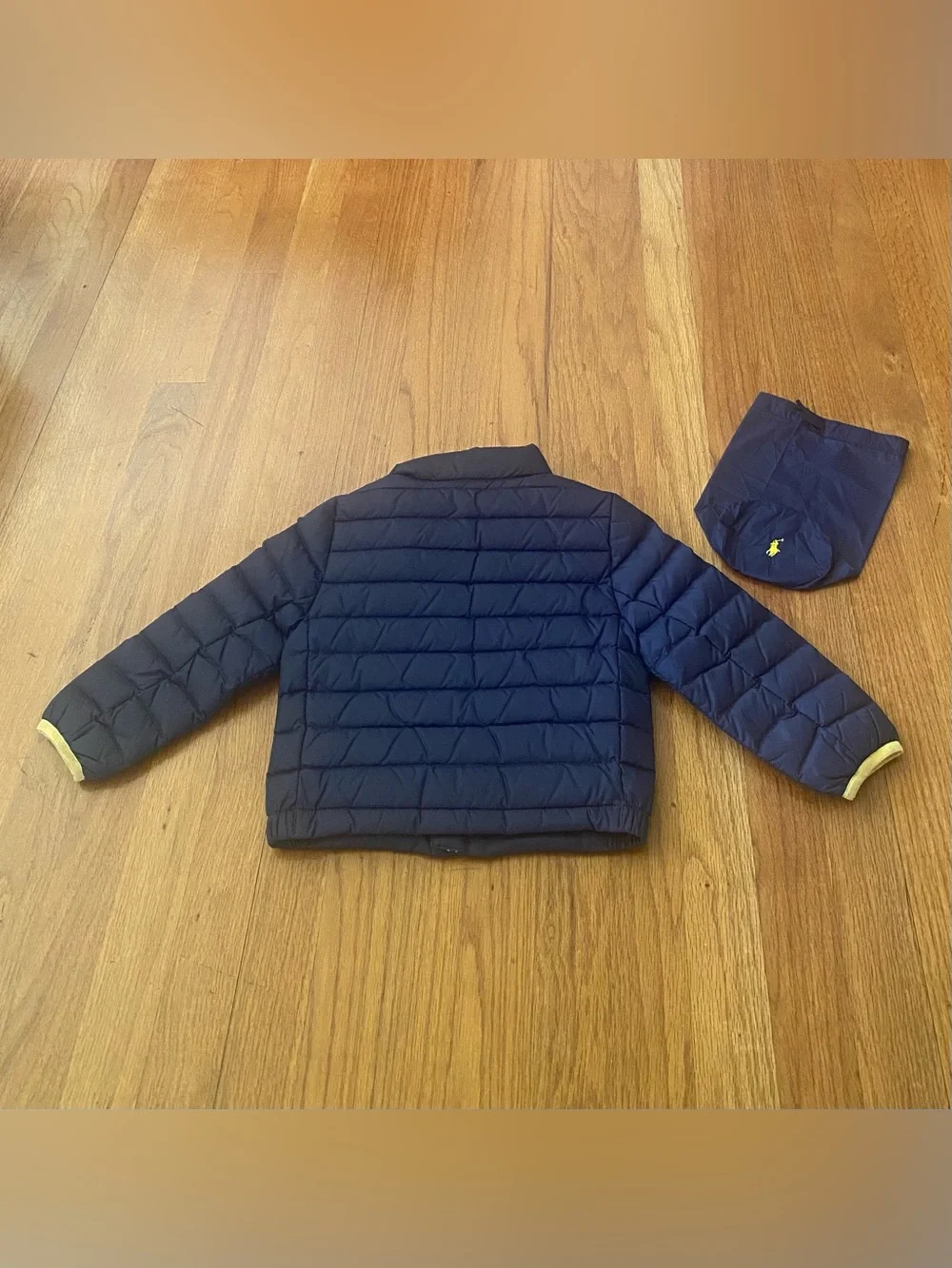 Ralph Lauren Navy Colden Packable Down Quilted Jacket